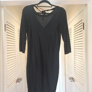 Vera Moda Shimmery Black long sleeve V/neck tunic
